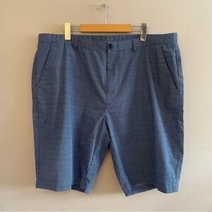 Calvin Klein Navy & White Flat Front Cotton Shorts – Size 40 EUC